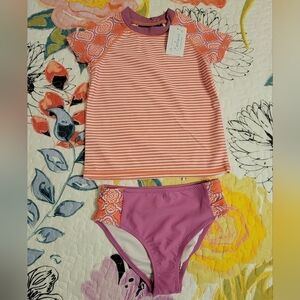 Cabana Life Girl's 2 Pc Swim Suit